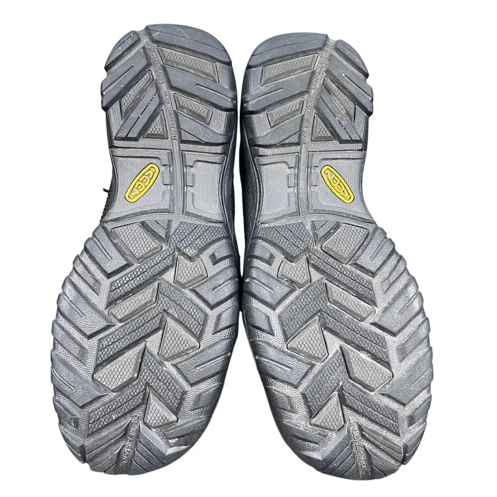 Keen Utility Black Steel Toe Slip Resistant Wide Work Shoes Size 10.5 EE